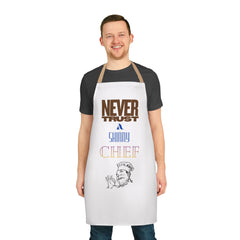 Never Trust a Skinny Chef Apron — Funny Kitchen Cooking Bib - Gift Ideas