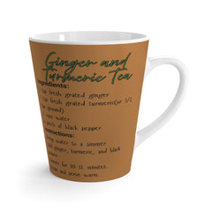 Mug — Ginger and Turmeric Tea Recipe Mug | Herbal Tea Lover Gift