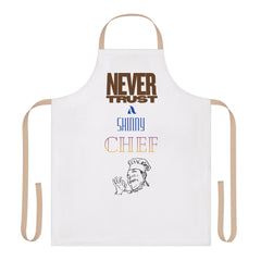 Never Trust a Skinny Chef Apron — Funny Kitchen Cooking Bib - Gift Ideas